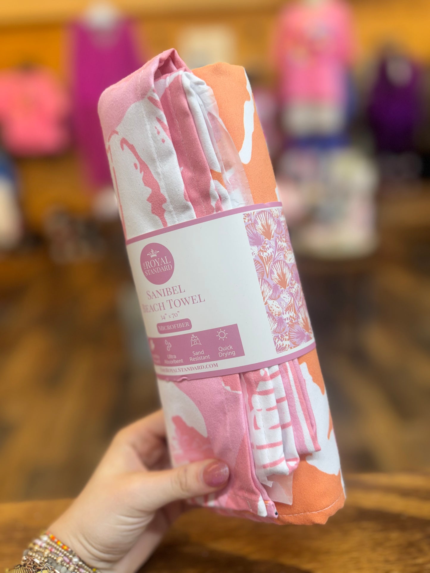 Sanibel Beach Towel Pink