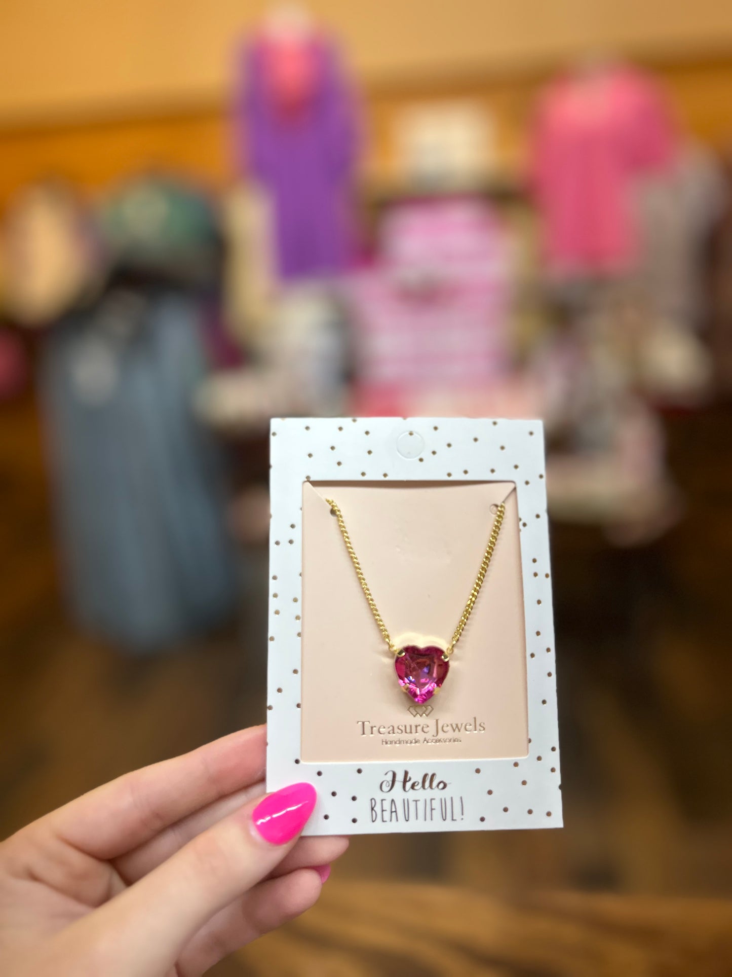 Berry Crush Necklace-Fuchsia