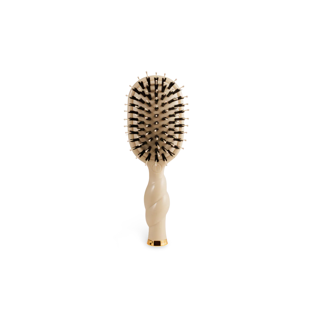 Mini Boar Bristle Hair Brush - Tan