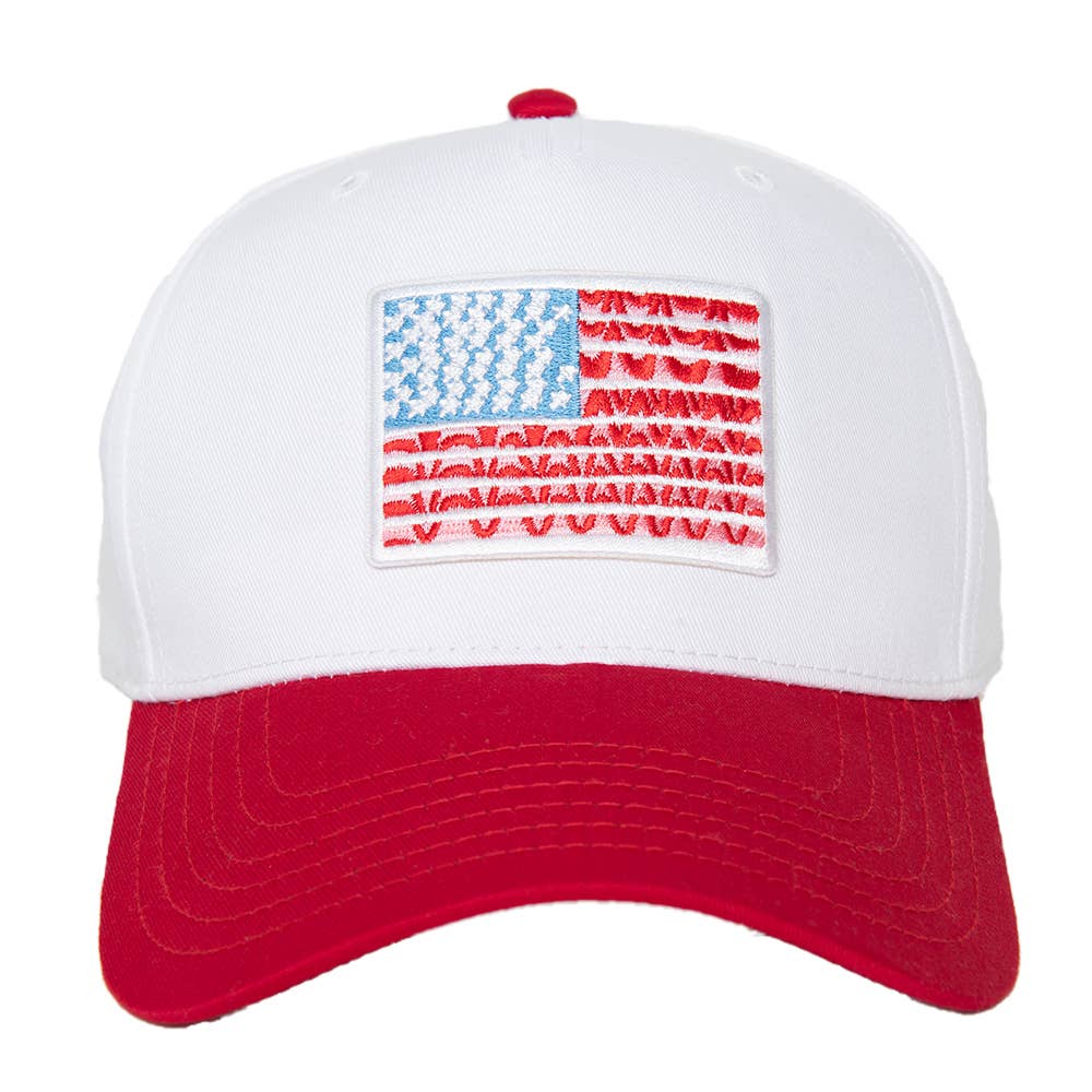 American Flag Wholesale Two-Toned Hat