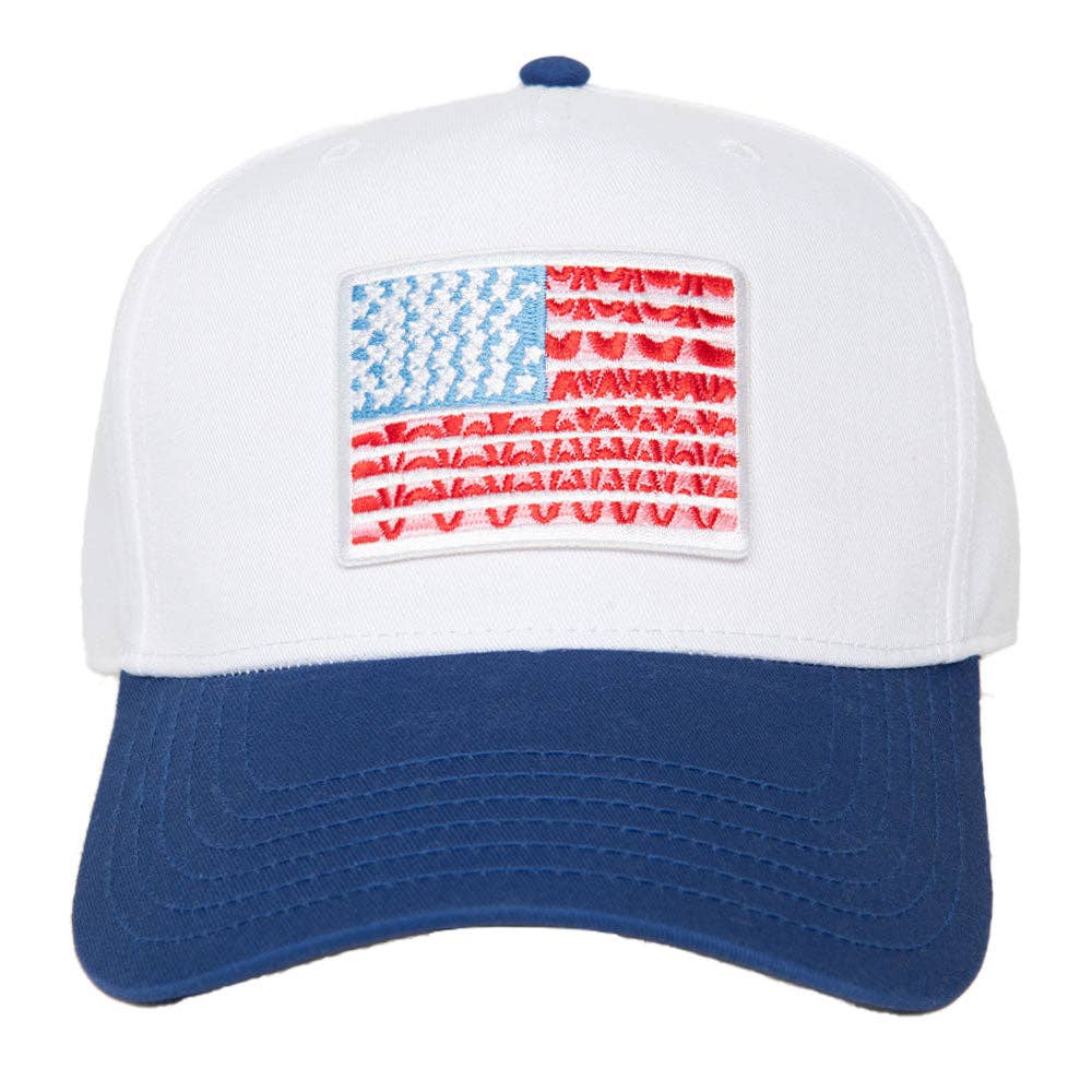 American Flag Wholesale Two-Toned Hat