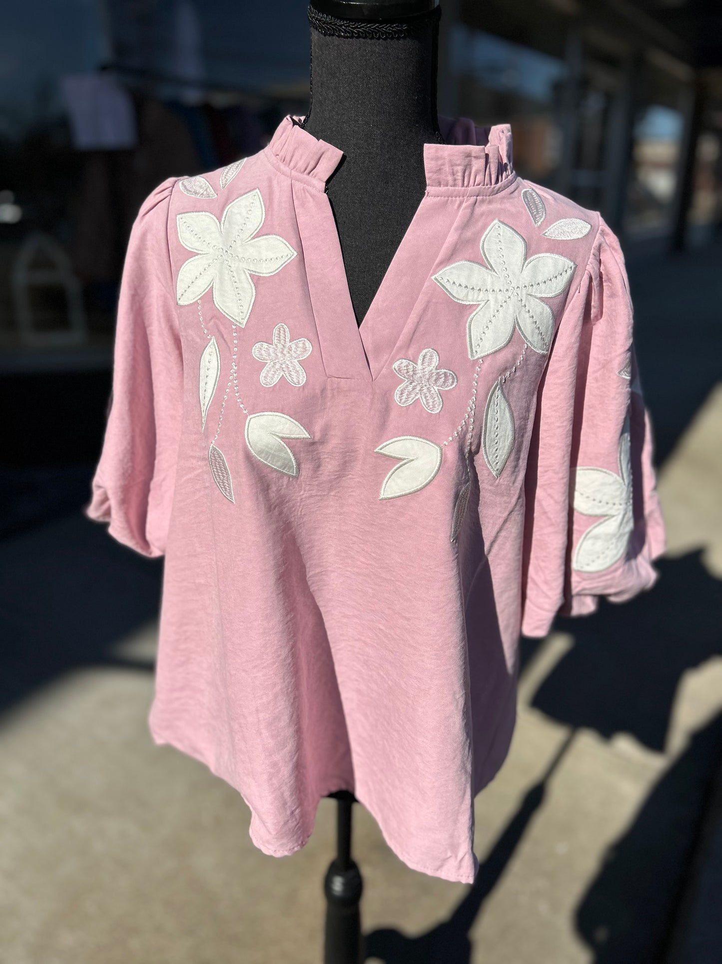 Washed Suede Top