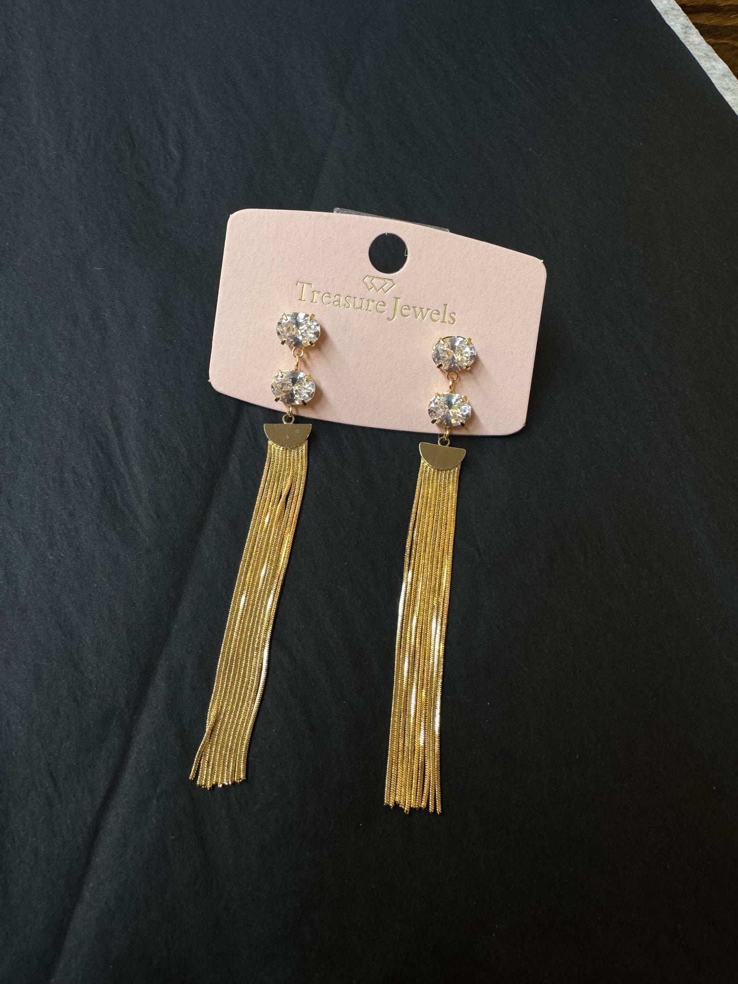 Diamond Fringe Earrings