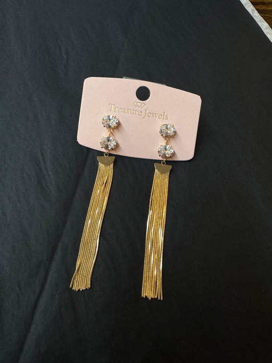 Diamond Fringe Earrings