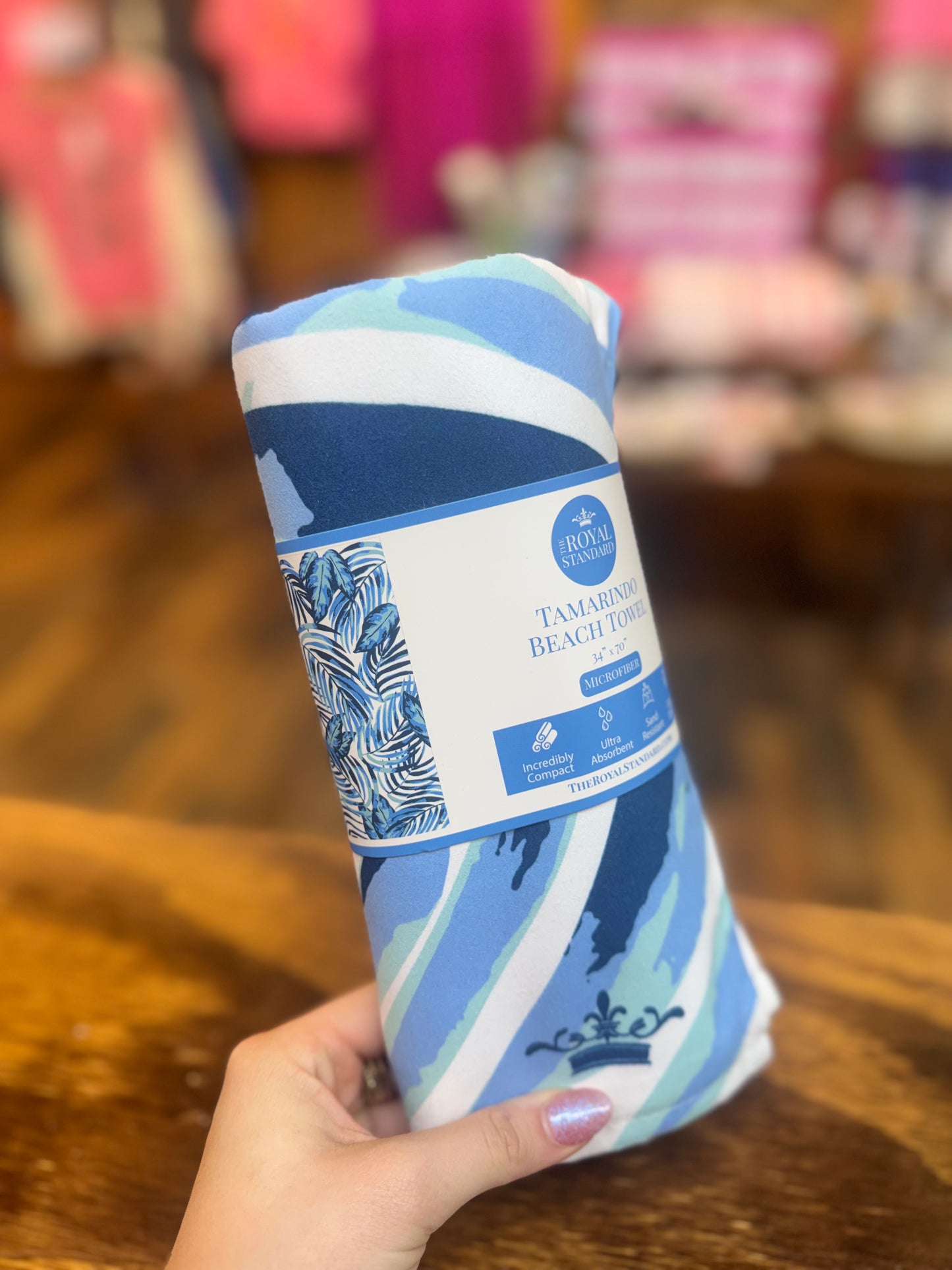 Tamarindo Beach Towel Blue