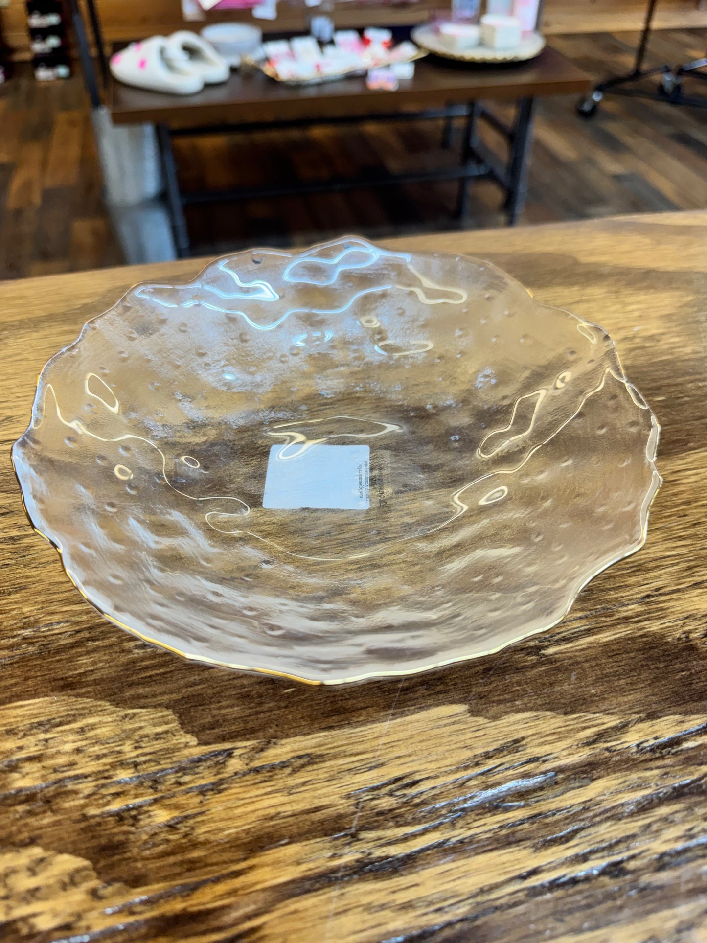 Provence Serving Bowl Clear/Gold