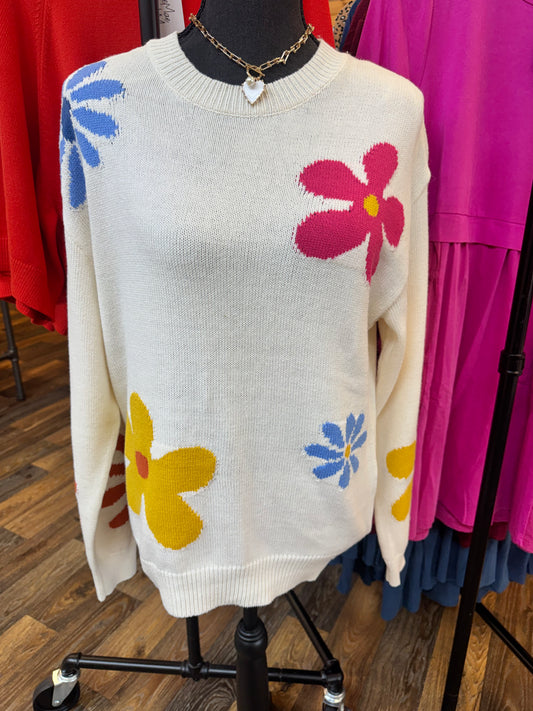 French Florals Sweater