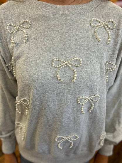 Bow Gem Sweatshirt