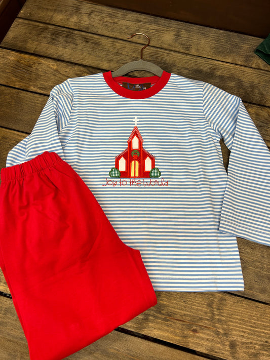 Joy to the World Boys Pant Set