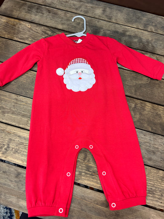 Santa Applique Boys Romper