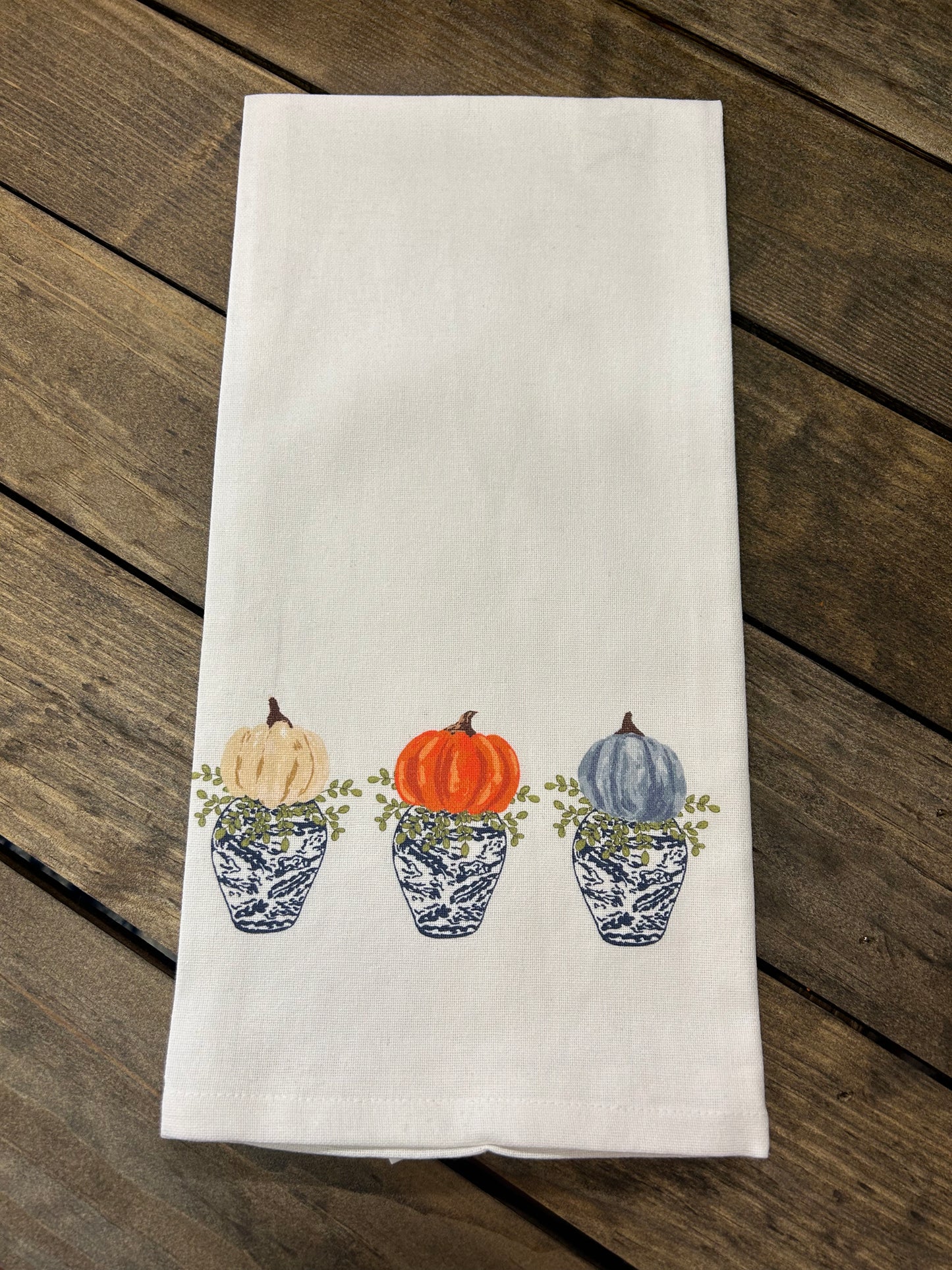 Pumpkin Topiary Hand Towel