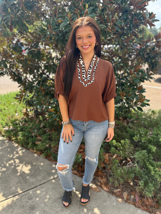Animal Collar Top