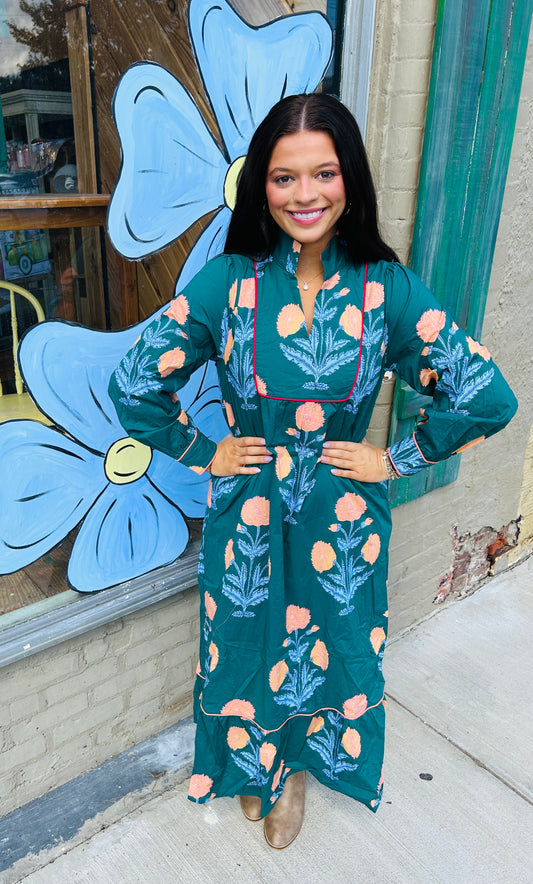 Floral Ruffle Hem