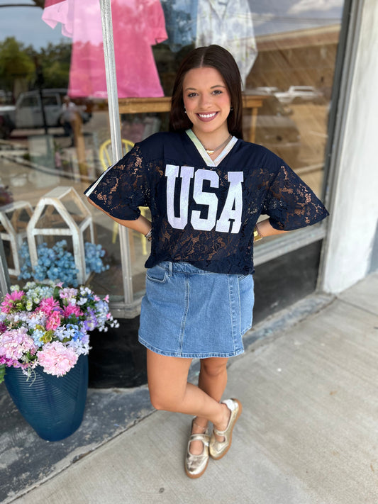 USA Lace Jersey