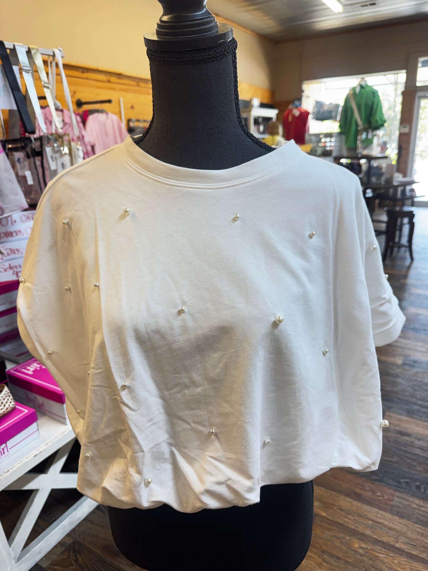 Terry pearl Top