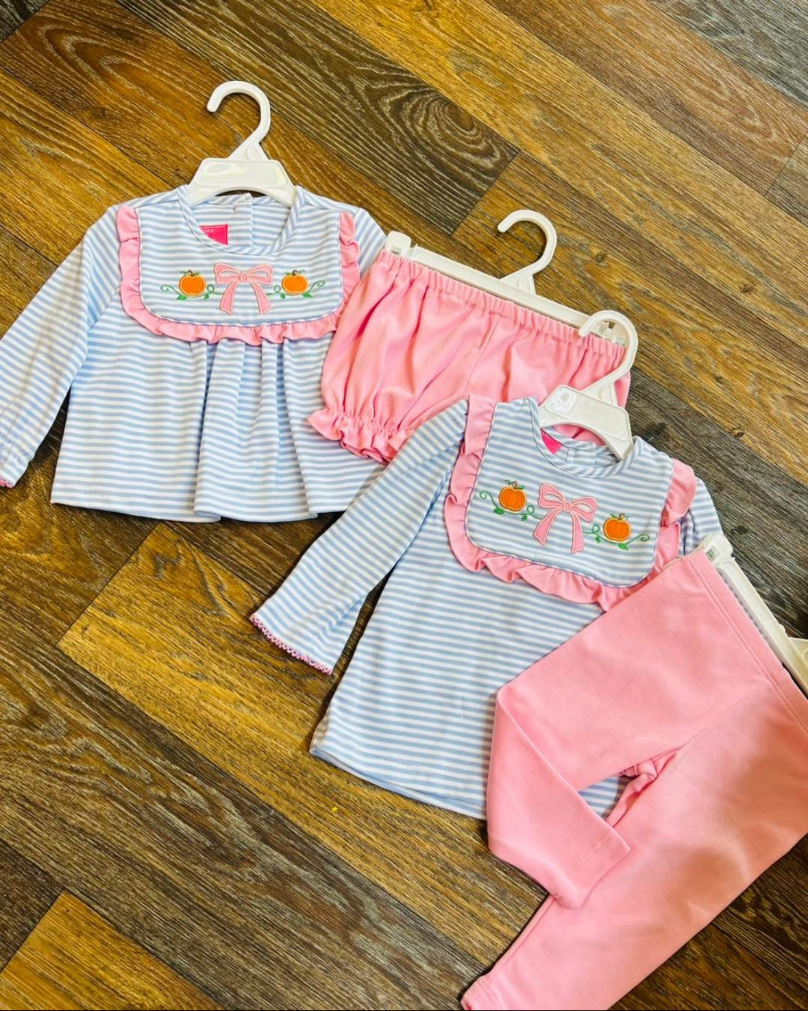 Pumpkin Bow Tunic Set