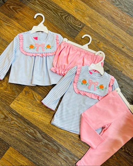 Pumpkin With Bow Bloomer Set